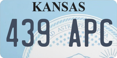 KS license plate 439APC