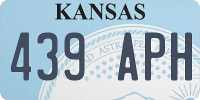 KS license plate 439APH