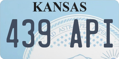 KS license plate 439API