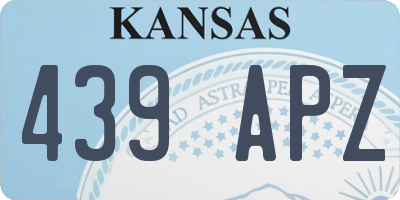 KS license plate 439APZ