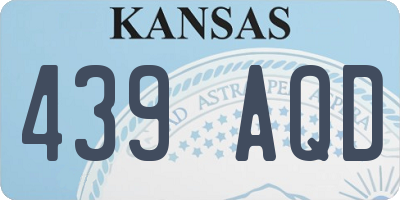 KS license plate 439AQD