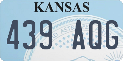 KS license plate 439AQG