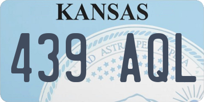 KS license plate 439AQL