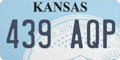 KS license plate 439AQP