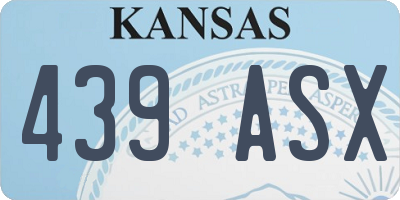 KS license plate 439ASX