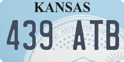 KS license plate 439ATB