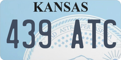 KS license plate 439ATC