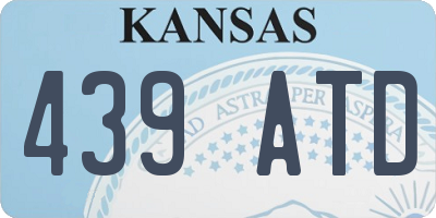 KS license plate 439ATD