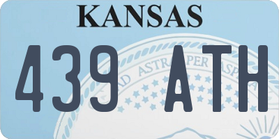KS license plate 439ATH