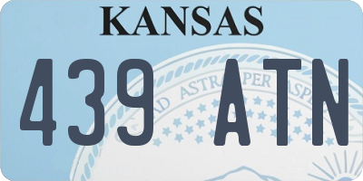 KS license plate 439ATN