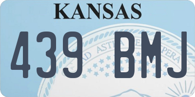 KS license plate 439BMJ