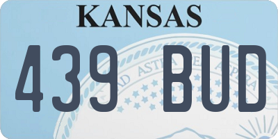 KS license plate 439BUD