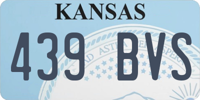 KS license plate 439BVS