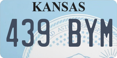 KS license plate 439BYM