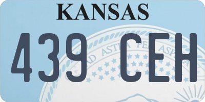 KS license plate 439CEH