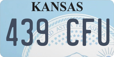 KS license plate 439CFU