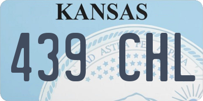 KS license plate 439CHL