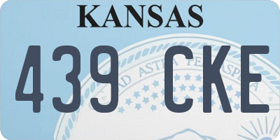 KS license plate 439CKE
