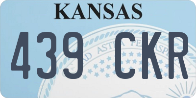 KS license plate 439CKR