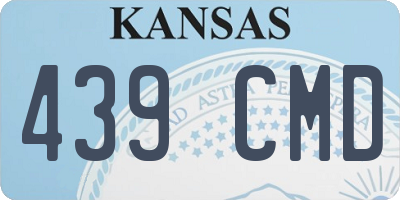 KS license plate 439CMD