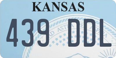 KS license plate 439DDL