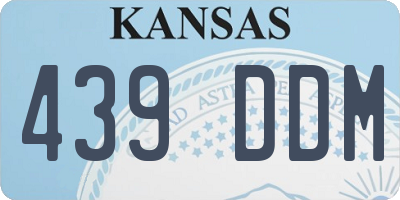 KS license plate 439DDM