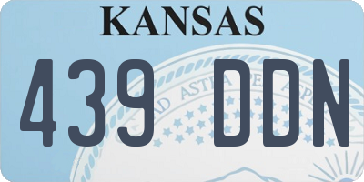 KS license plate 439DDN