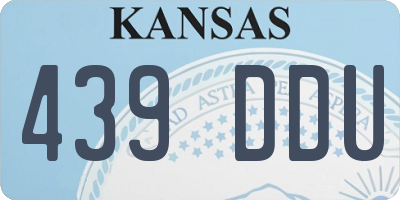 KS license plate 439DDU