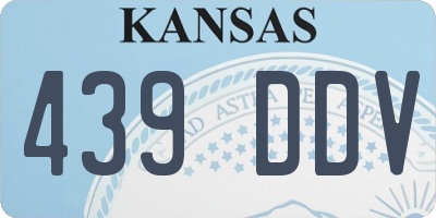 KS license plate 439DDV