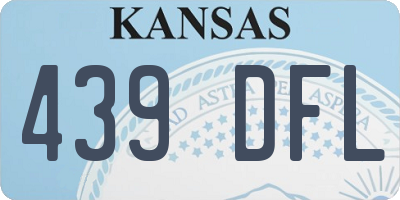 KS license plate 439DFL