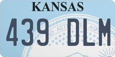 KS license plate 439DLM