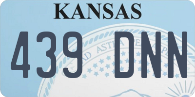 KS license plate 439DNN