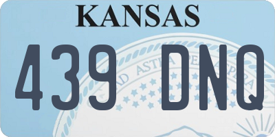 KS license plate 439DNQ