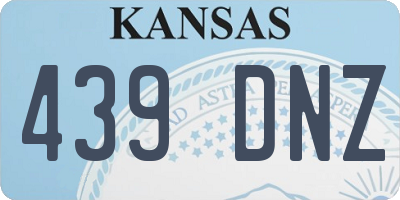KS license plate 439DNZ