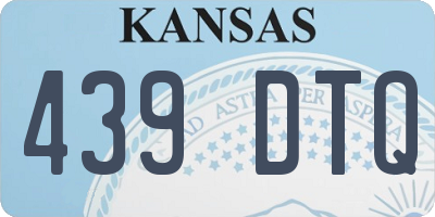 KS license plate 439DTQ