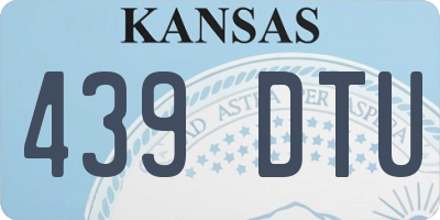 KS license plate 439DTU