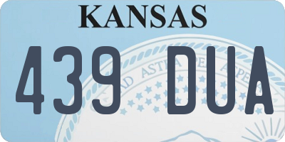 KS license plate 439DUA