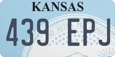 KS license plate 439EPJ