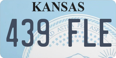 KS license plate 439FLE
