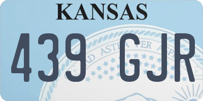 KS license plate 439GJR