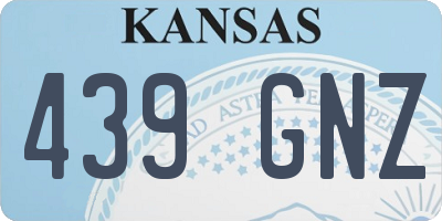 KS license plate 439GNZ
