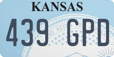 KS license plate 439GPD