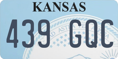 KS license plate 439GQC