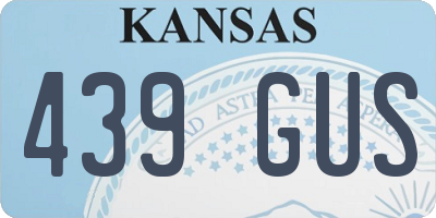 KS license plate 439GUS