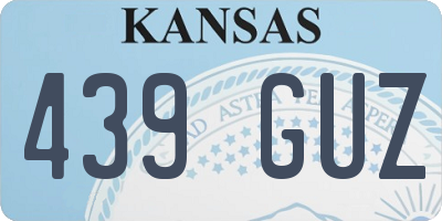 KS license plate 439GUZ