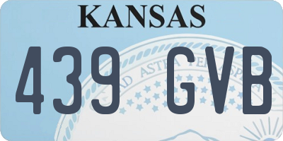 KS license plate 439GVB