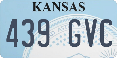 KS license plate 439GVC
