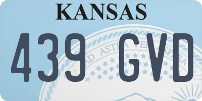 KS license plate 439GVD