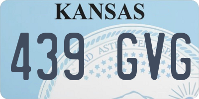 KS license plate 439GVG