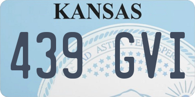 KS license plate 439GVI